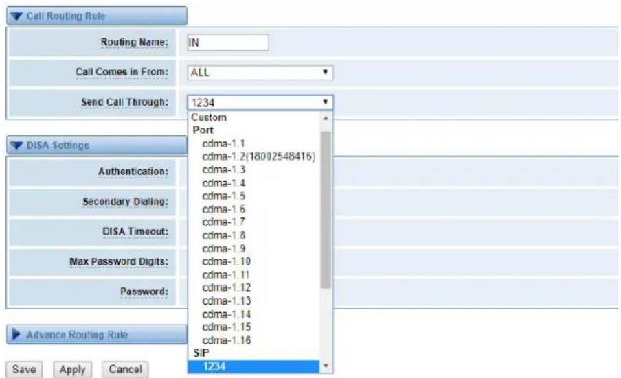 OpenVox SWG-2032L - Routing - 2