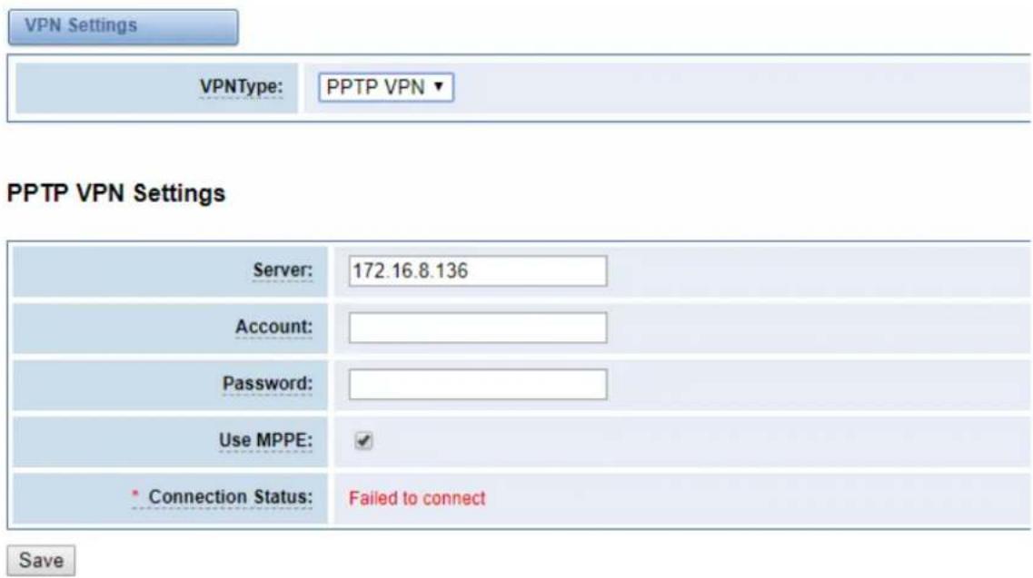 OpenVox SWG-2032L - VPN Settings - 1