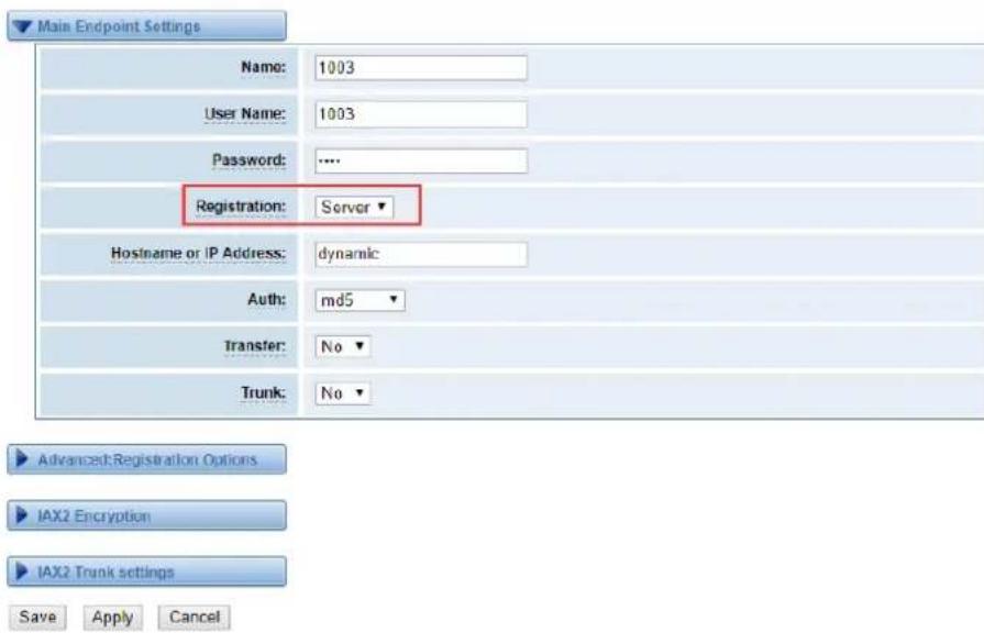 OpenVox SWG-2032L - Add New IAX2 Endpoint - 2