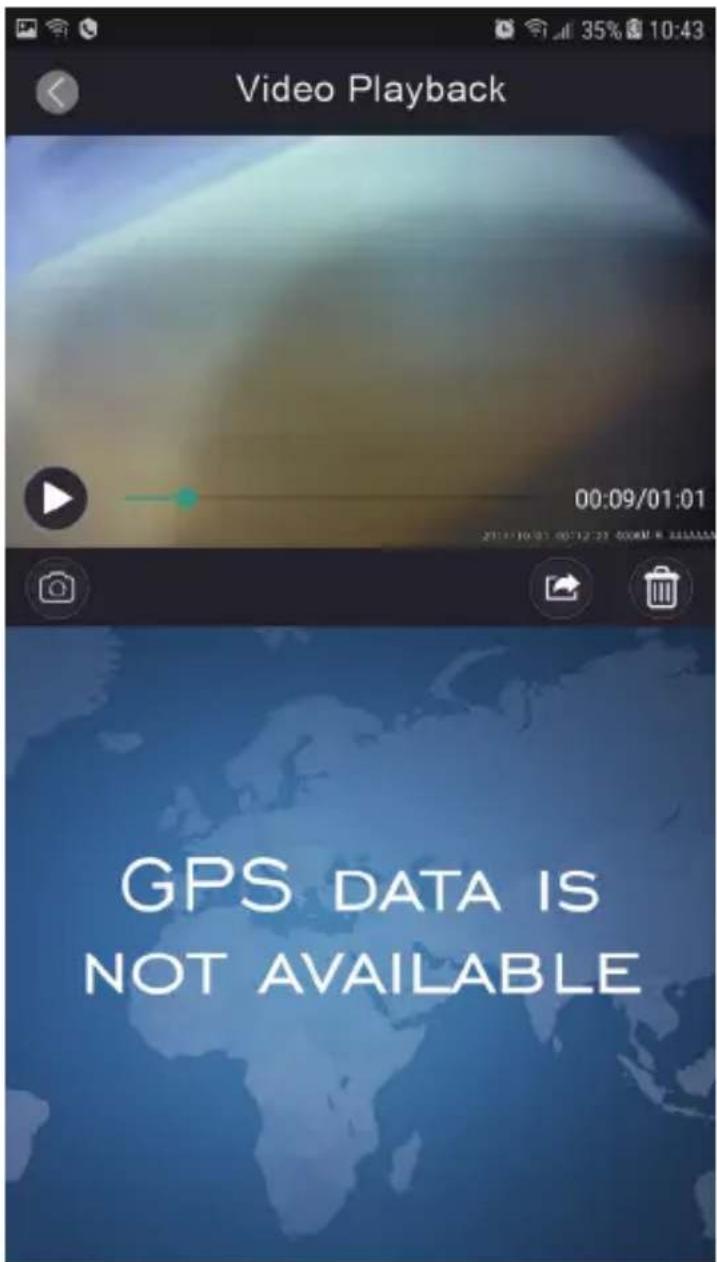 Video Playback 00:09/01:01 GPS DATA IS NOT AVAILABLE