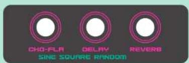 CHG-FLA DELAY REVERB SINE SQUARE RANDOM
