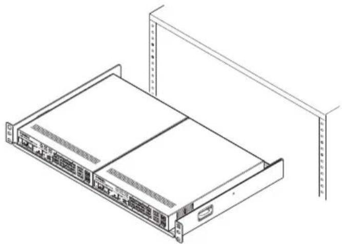 YAMAHA SWR2311P-10G - Installing the rack mount panel to the 19-inch rack - 2