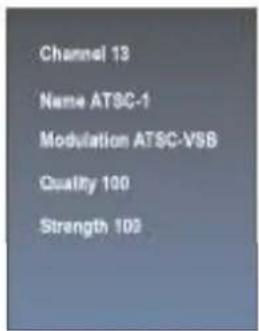 Channel 13 Name ATSC-1 Modulation ATSC-VSB Quality 100 Strength 100