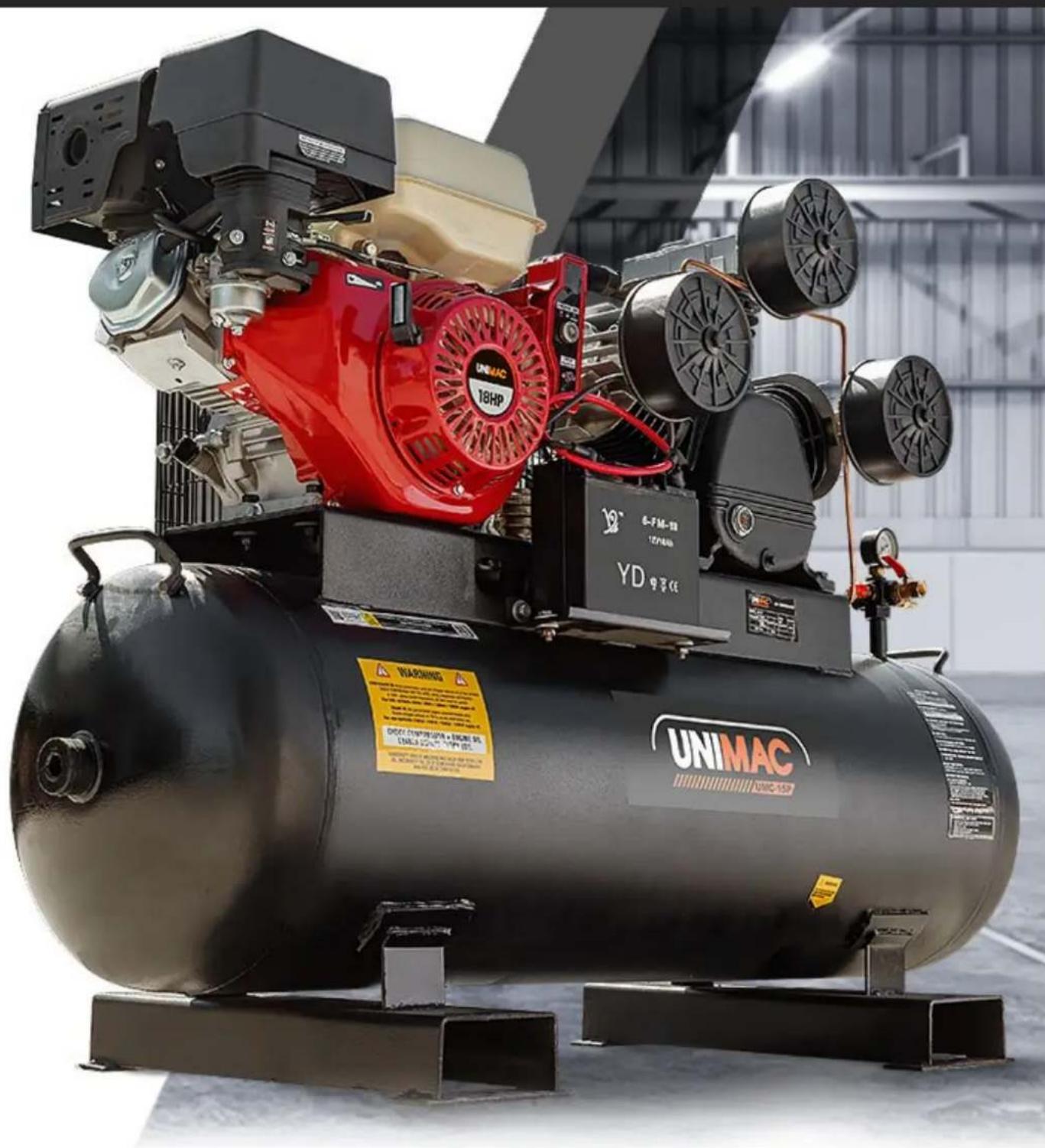 Unimac AIRPTLUMCA12P - Petrol-Powered Air Compressors - 1