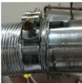 Real Flame Element 1200 MK2 - Aluminum to Poly Pro flue connection - 5