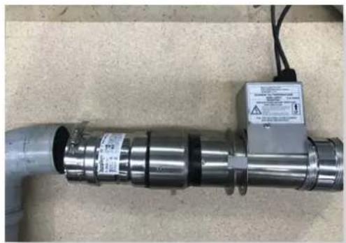 Real Flame Element 1200 MK2 - Aluminum to Poly Pro flue connection - 6