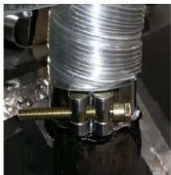 Real Flame Element 1200 MK2 - INTAKE PIPE CONNECTION TO APPLIANCE - 4