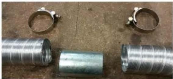 Real Flame Element 1200 MK2 - Intake pipe joiner connection - 1