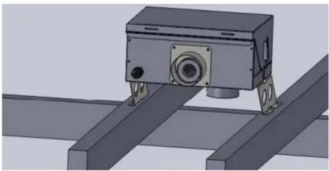 Real Flame Element 1200 MK2 - Rooftop termination - 1