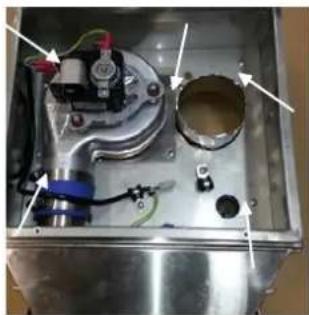 Real Flame Element 1200 MK2 - EXTERNAL WALL MOUNTED FAN MODULE INSTALLATION - 18