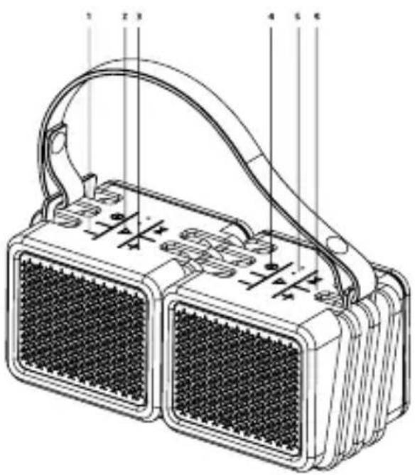 Technical diagram of a dual-chamber electronic device with labeled components and wiring connections