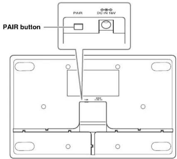 PAIR button PAIR DC IN 16V