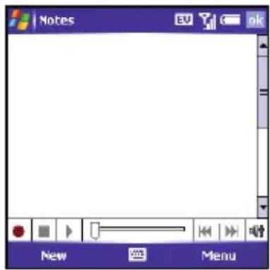 Notes New Menu