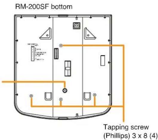 RM-200SF bottom Tapping screw (Phillips) 3 x 8 (4)