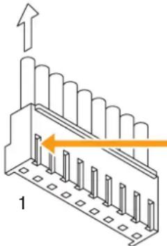 TOA SX-2000SM - [How to remove cables from connector] - 1