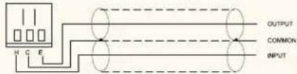 OUTPUT COMMON INPUT H C E