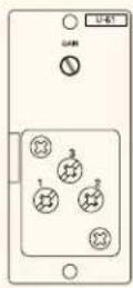 TOA U-03R - U-61S Unbalanced Line Input with Compressor - 1
