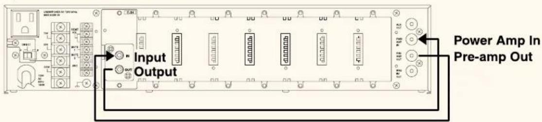 UNITED AC 100V/40A POWER AMP IN Pre-amp Out Input Output
