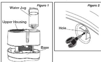 Water Jug Figure 1 Upper Housing Base Figure 2 Hole