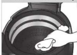 Cuckoo CRP-FHVR1008L - After cleaning detachable cover, put it back on the lid - 14