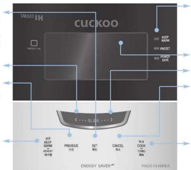 Cuckoo CRP-FHVR1008L - Move Left Button - 1