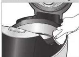 Cuckoo CRP-FHVR1008L - After cleaning detachable cover, put it back on the lid - 13