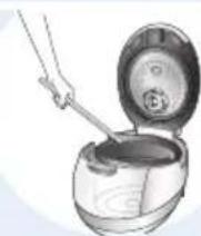 Cuckoo CRP-AHSS1009FN - Remove external substances on plug with a clean cloth. - 1