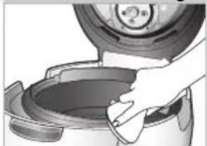 Cuckoo CRP-AHSS1009FN - After cleaning detachable cover, put it back on the lid - 12