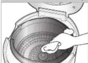 Cuckoo CRP-AHSS1009FN - After cleaning detachable cover, put it back on the lid - 13