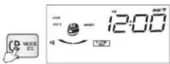 Cuckoo CRP-AHSS1009FN - How to set current time - 1