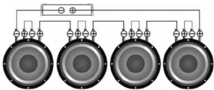 Deaf Bonce Avatar ABR-240.4 - Subwoofers in series, coils in series - 3