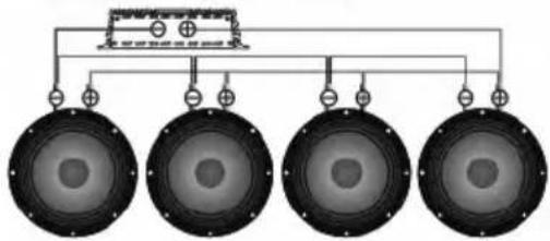Deaf Bonce Machete MA-OGO2500.1D Sport - SPEAKERS WIRING DIAGRAMS - 4