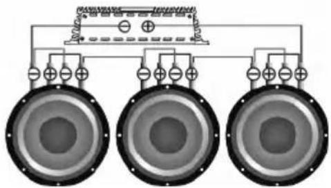 Deaf Bonce Machete MA-OGO2500.1D Sport - Subwoofers in series, coils in parallel - 2