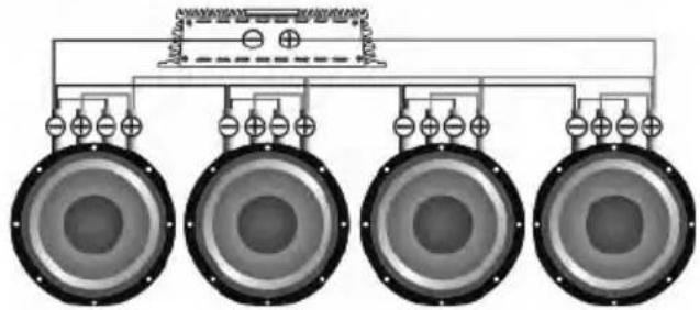 Deaf Bonce Machete MA-OGO2500.1D Sport - Subwoofers in series, coils in parallel - 9