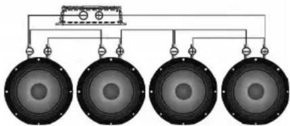 Deaf Bonce Machete MA-OGO2500.1D Sport - SPEAKERS WIRING DIAGRAMS - 5