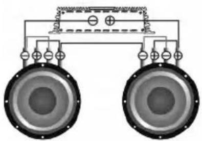 Deaf Bonce Machete MA-OGO2500.1D Sport - Subwoofers in series, coils in parallel - 1