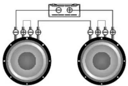 Deaf Bonce Apocalypse AAP-350.1D Atom Plus - Subwoofers in series, coils in series - 1