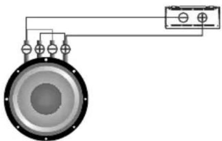 Deaf Bonce Apocalypse AAP-350.1D Atom Plus - One subwoofer, coils in parallel - 1