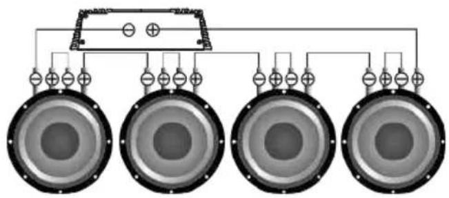 Deaf Bonce Machete MA-2100.1D - Subwoofers in series, coils in series - 3