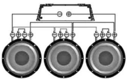 Deaf Bonce Machete MA-2100.1D - Subwoofers in parallel, coils in series - 2