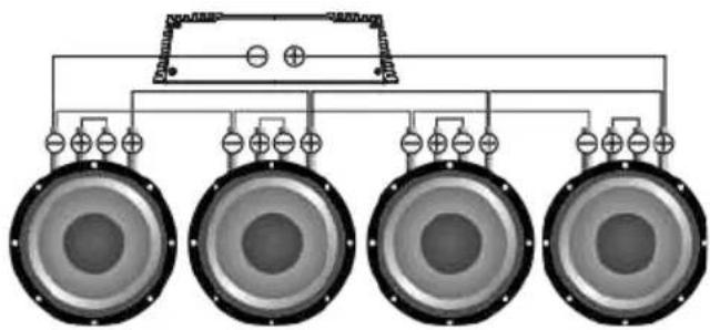 Deaf Bonce Machete MA-2100.1D - Subwoofers in parallel, coils in series - 3