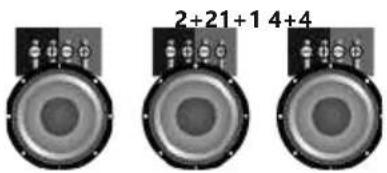 Deaf Bonce Machete MA-2100.1D - SCHEMES OF ENABLING THE LOAD OF THE SUBWOOFER - 1