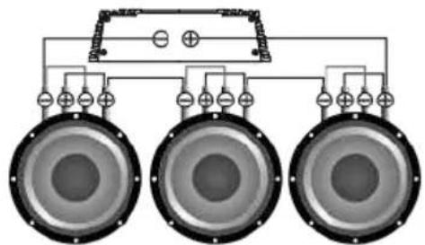 Deaf Bonce Machete MA-2100.1D - Subwoofers in series, coils in parallel - 2