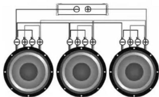 Deaf Bonce Avatar ATU-600.4 - Subwoofers in series, coils in series - 8