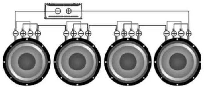 Deaf Bonce Apocalypse AAB-800.1D Atom - Subwoofers in series, coils in parallel - 3