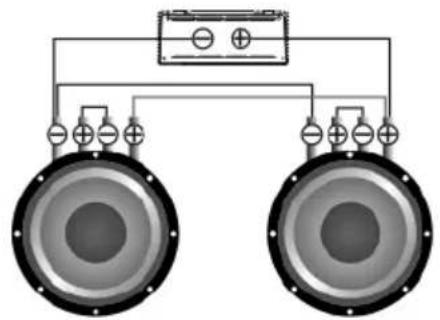 Deaf Bonce Apocalypse AAB-800.1D Atom - Subwoofers in series, coils in series - 4