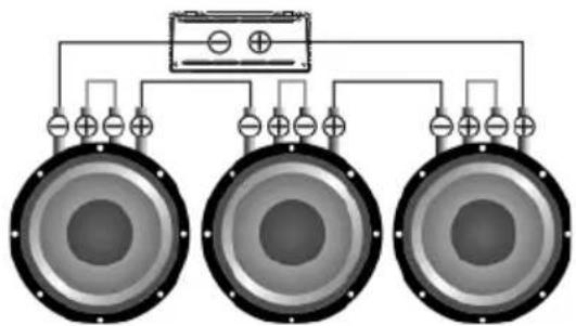 Deaf Bonce Apocalypse AAB-800.1D Atom - Subwoofers in series, coils in series - 2