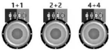 Deaf Bonce Apocalypse AAB-2400.2D - Звуковые катушки 1+1, 2+2, 4+4 Ом - 1