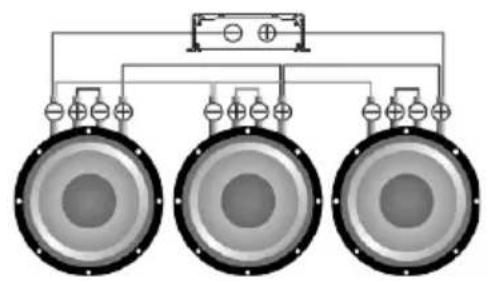 Deaf Bonce Apocalypse AAB-2400.2D - Subwoofers in series, coils in parallel - 2