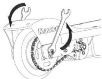 RAZOR E125 - ☐ Chain and Rear Wheel Replacement - 2